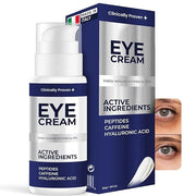 Under Eye Cream for Puffiness & Dark Circles + Argireline & Matrixyl 3000 Serum Bundle - Anti-Aging Eye Cream and Collagen...