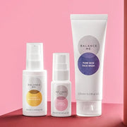 Balance Me Gift Set Glow + Replenish Vitamin C Repair Serum, Pure Skin Face Wash, Wonder Eye Cream, Natural/Vegan Skin Car...