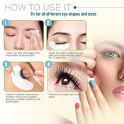 110 Pairs C. ARTIST 100% Natural Eyelash Extension Under Eye Gel Pads patches kit Collagen Aloe Vera Hydrogel Eye Patches ...
