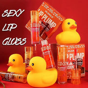 3 Colors Duck Lip Plumper Gloss, Glitter Shine Primer Lip Tint Korean Clear Plumping Lip Gloss, No Sticky Sexy Lip Gloss, ...