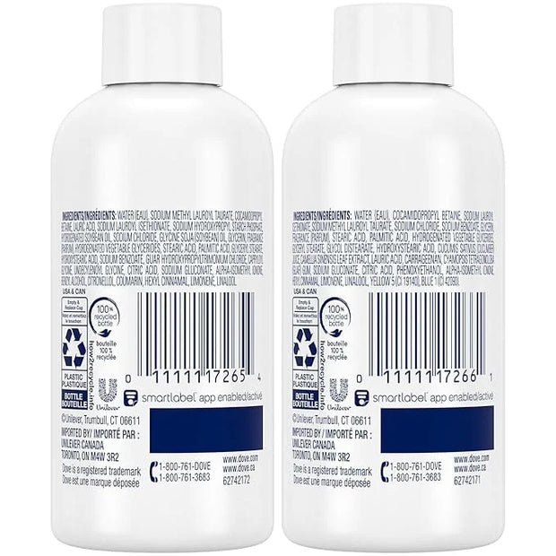 Dove Body Wash Travel Essentials Variety 2-Pack – Refreshing Cucumber & Green Tea + Deep Moisture Nourishing Body Washes, ...