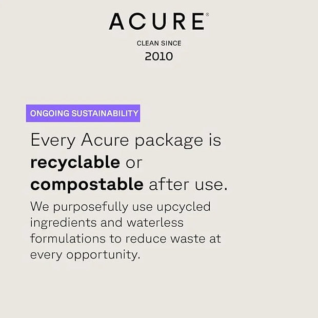 Acure Seriously Soothing Tansy Night Rose Oil - Soothes, Deep Hydrate & Moisturize Dry, Acne Prone, Sensitive Skin - Antio...