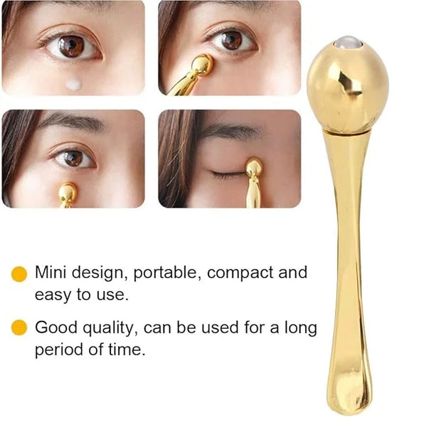 Eye Cream Massage Sticks, Zinc Alloy Eye Cream Applicator Eye Anti Wrinkle Eye Fatigue Relief Massage Stick for Facial-Tre...