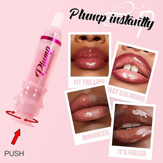 Erinde Lip Plumper Gloss, Natural Ginger Lip Plumping Booster Lip Plumping Oil, Ultra-Hydrating & Nourishing Plump Lip Plu...
