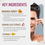 Hyaluronic Acid Eye Cream with Plant Extracts, Manuka Honey, Eye Bright Extract & Vitamin E | Plant Based Formula | Carefu...