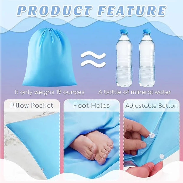Irenare 2 Pcs Self Tanning Sleep Sack Self Tanning Sheets Protector Self Tan Sleep Bag Protect Sheets from Self Tanner Tra...