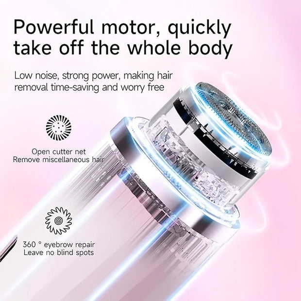 New Electric Bikini Trimmers for Women, Travel Razors, Glowhave Double Headed Shaver, Body Hair Trimmer, Rechargeable Pain...