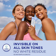 Coppertone Every Tone Invisible Finish Face Sunscreen Lotion SPF 55, Lightweight, Blends in Clear Sunscreen for All Skin T...