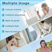 Sleep mask w/Cooling Gel Eye Mask, Heated Eye Mask for Sleeping, Reusable Ice Silk Stain Eye Cover Sleeping Mask for Trave...