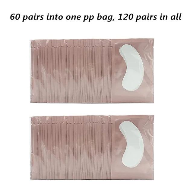 100 Pairs Set, Under Eye Pads for Eyelash Extensions Lint Free Eye Gel Patches Premium Collagen Lash Pad Eye Mask Makeup T...