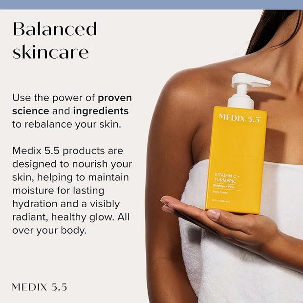 Medix 5.5 Vitamin C Cream Brightening Body Lotion & Face Moisturizer | Anti Aging Vitamin C Lotion For Women & Men Helps S...