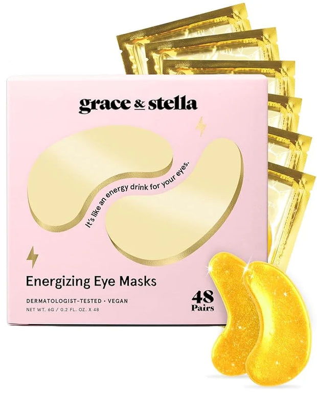 grace & stella Award Winning Under Eye Mask - Travel Essentials - Birthday Gifts for Women - Gel Eye Patches for Dark Circ...