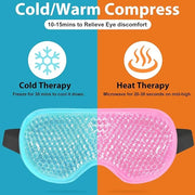BeeVines Gel Eye Mask, 2 Pack Cooling Ice Masks for Puffy Eyes for Men & Women, Cold & Warm Compress for Post Surgery, Puf...