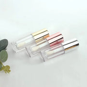 COSIDEA 14pcs Empty 6ml big doe foot wand Chunky lip gloss tubes for DIY lipgloss,Pink round lipgloss containers tubes wit...