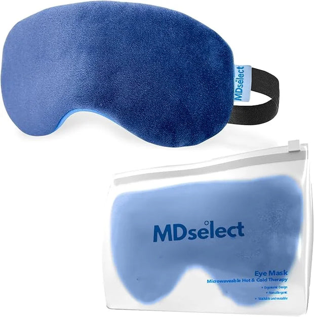 Microwavable & Freezable Hydro Beads Eye Mask - Warm & Cold Therapy for Dry Eyes, Styes, Blepharitis & Sinus Relief - Prod...
