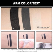 Kaely 2Pcs Black Gray Gel Eyeliner Pencil,Natural Cream Eye Liner Waterproof Smudge Proof,Cat Eye Black Smokey Eyeshadow P...