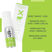 No Bad Stuff - Caffeine Eye Cream with Pure Hyaluronic Acid & Plant Based Squalane Oil, Under Eye Cream for Dark Circles &...