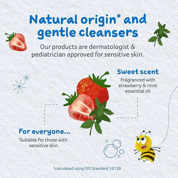 Childs Farm, Kids Shampoo for Dry, Sensitive, Eczema-prone Skin & Scalp, Strawberry & Organic Mint, Detangles & Nourishes,...