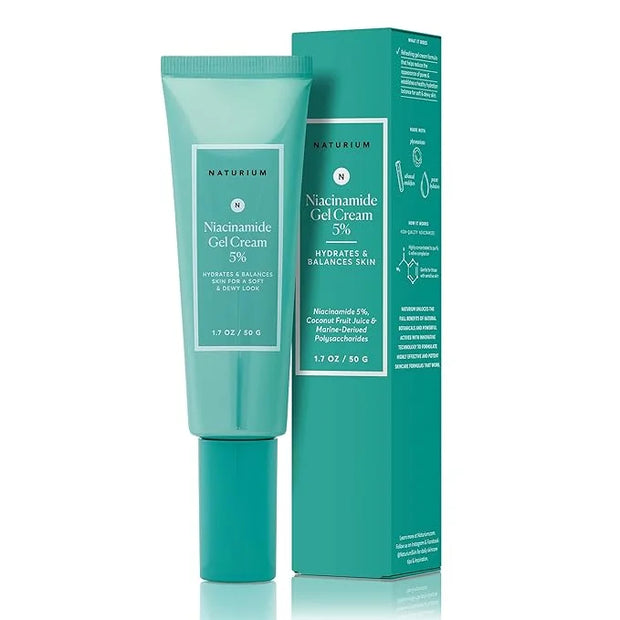 Naturium Niacinamide Gel Cream 5%, Face Moisturizer & Hydrating Skin Care for Healthier-Looking Dewy Skin, 1.7 oz - Produc...