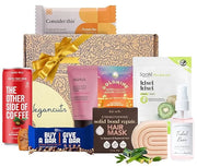 Vegan Wellness & Beauty Gift Box – Immune Support Powder, Protein Bars, Hydration Mist, Hair Mask, Hand Cream & Kiwi Mask ...