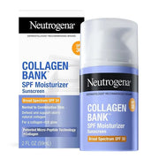 Neutrogena Collagen Bank Face Moisturizer with SPF 30 Sunscreen, Daily Anti-Aging Face & Neck Collagen Cream with Micro-Pe...