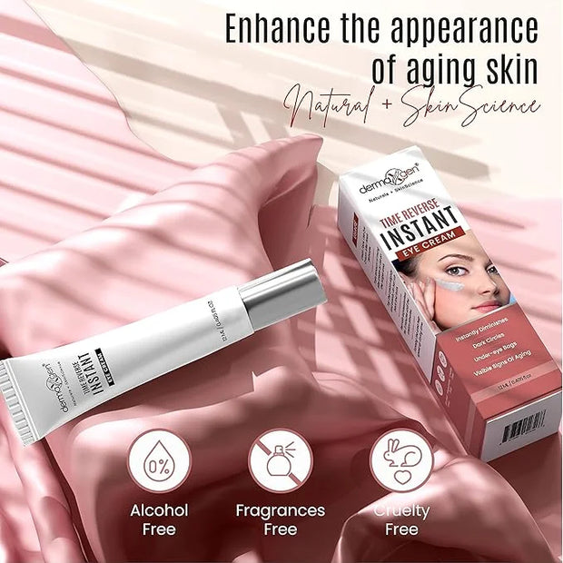 Instant Eyelift Cream Time Reverse Treatment For Dark Circles, Puffy Eyes, & Wrinkles Anti Aging Serum Reduces Under Eye B...