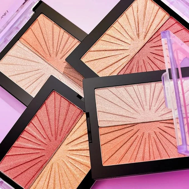 wet n wild MegaGlo Blushlighter, Blendable Blush & Highlighter Set, Shimmery Metallic Finish, I Met Someone - Product Image