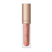 Beauty For Real Lip Gloss + Shine, Plumping High Shine Hydrating Gloss, Turned On, Sheer Lip Bite Nude, Light + Mirror, Cr...