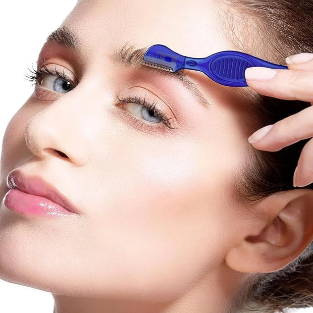 Mudder 28 Pcs Eyebrow Razor Knife Shaver Trimmer Shaver Multipurpose Exfoliating Tool Facial Hair Removal for Women Valent...
