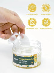 Golden Osmanthus Anti Aging Eye Mask for Dark Circles and Puffiness Reduce Wrinkles,with Hydrolyzedsoy protein, Osmanthusf...
