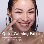 EasyDerm Quick Calming Magnesium Patches – Hydrocolloid Acne Spot Treatment Includes Tweezers & Ampoule, 10 Patches, Zit S...