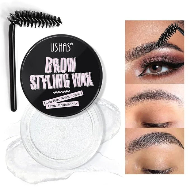 USHAS Eyebrow Gel for Eyebrow Styling Waterproof And Sweat-Proof Clear brow Gel, Long-Lasting Eyebrow Wax Kit for Eyebrow ...