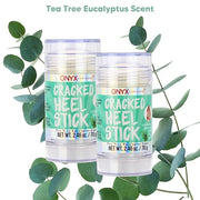 Onyx Professional Cracked Heel Repair Balm Stick for Dry Cracked Feet Treatment, Tea Tree Scent, 2 pack - Moisturizing Foo...