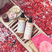 Spa Gifts for Women，10pcs Self Care Kit ROSE Scented with Facial Cleanser, Scrub Body Wash, Facial Clay Mask, Facial, Esse...