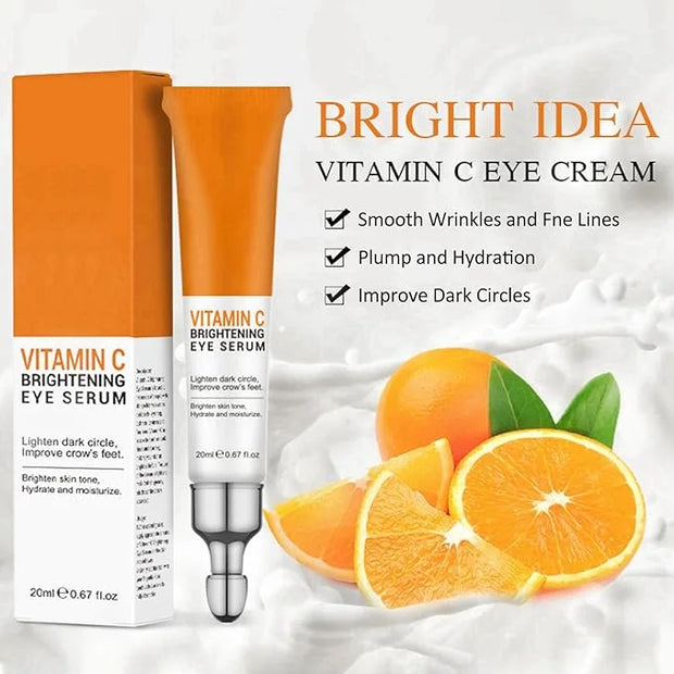 Vitamin C Eye Cream For Dark Circles, Under Eye Bag Cream Anti Aging Firming Creams For Women, Hydrating Eye Moisturizer C...