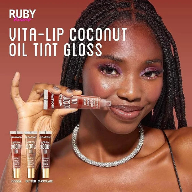 Ruby Kisses Broadway Vita-Lip Tinted & Clear Lip Gloss Set (11 Pack) Ultra-Hydrating & Soothing Formula with Vitamins, Hig...