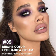 Monochrome Matte Eye Shadow Makeup Palette, Highly Pigmented Dark Purple Eyeshadow Palette, Shimmer Pressed Powder Eyeshad...