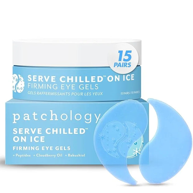 Patchology Iced Cooling Under Eye Mask Patches with Peptides, Cloudberry Oil and Bakuchiol. Cool eye gels to firm skin and...