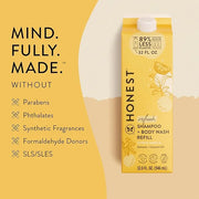 The Honest Company 2-in-1 Cleansing Shampoo + Body Wash Refill Carton | Gentle for Baby | Naturally Derived, Tear-free, Hy...