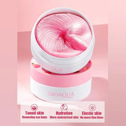 BIOAQUA Honey Peach Hexapeptide Eye Mask Patches Moisturizing Firming Anti-Puffiness Remove Dark Circle Soothing 60pcs/30p...