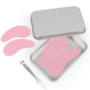 Under Eye Patches, Reusable Under Wrinkle Silicone Mask Pink, Plump Fine Lines & Wrinkles with Metal Eye Cream Applicator,...