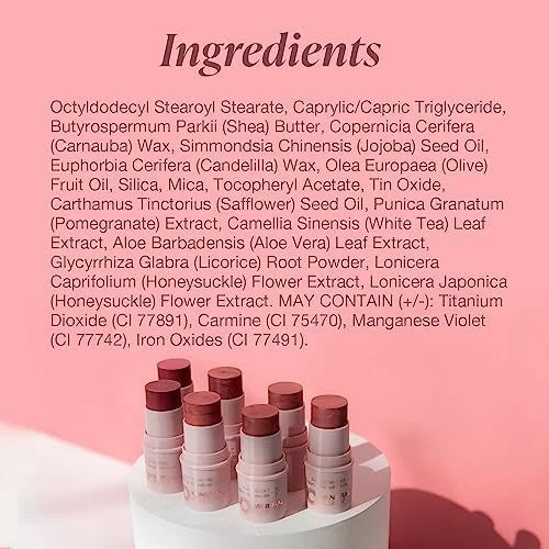Mineral Fusion 3-in-1 Color Stick, Instant Color Pop and Blush for Cheeks, Creamy Lightweight Formula, Multi-Use Eye, Face...