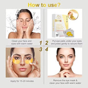 24K Gold Eye Masks - Product Image