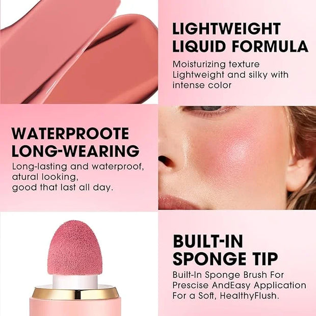 Jolilab Liquid Blush - High Pigment, Long - Lasting, Buildable Color for a Natural Glow（04#） - Product Image