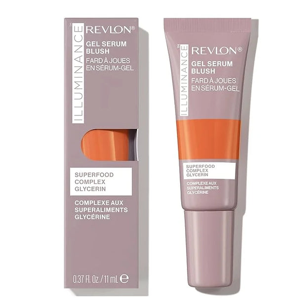 Revlon Illuminance Gel Serum Blush, Visibly Plump Cheeks, Dewy Finish and Hydrates All Day, 130 Beaming Coral, 0.37 fl oz....