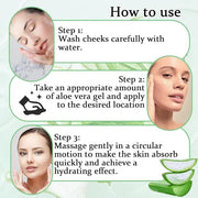 8PCS Aloe Vera Gel for Face & Skin,Organic Aloe Vera Gel,Hydrating After Sun Cream for Travel Size,Moisturizing Lotion for...