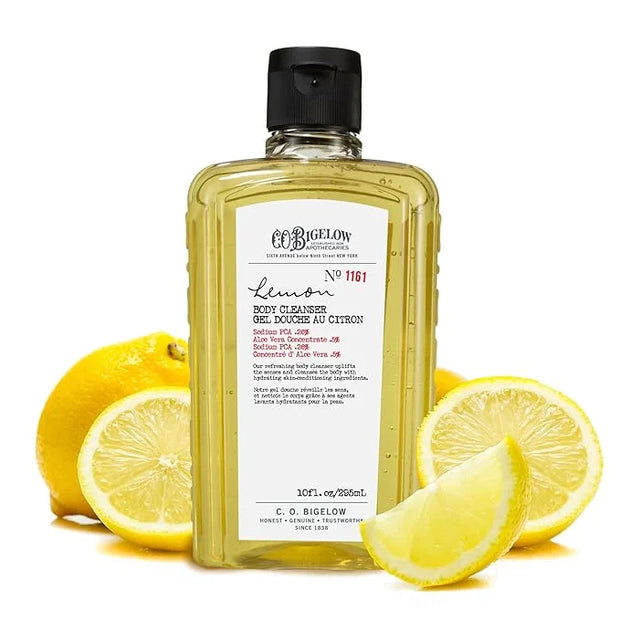 C.O. Bigelow Body Cleanser - No. 1161 - Moisturizing Lemon Body Wash for Men & Women with Aloe Vera, Sodium PCA, and Glyce...