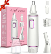 AREYZIN Nose Hair Trimmer for Women 2 in 1 Painless Eyebrow Trimmer and Nose Trimmer Facial Hair Removal Nasal Hair Clippe...