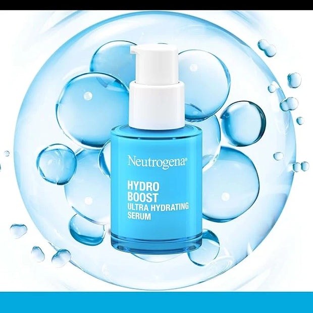 Neutrogena Hydro Boost Ultra Hydrating Serum with Hyaluronic Acid, Fragrance-Free Face Serum for Weightless Hydration and ...