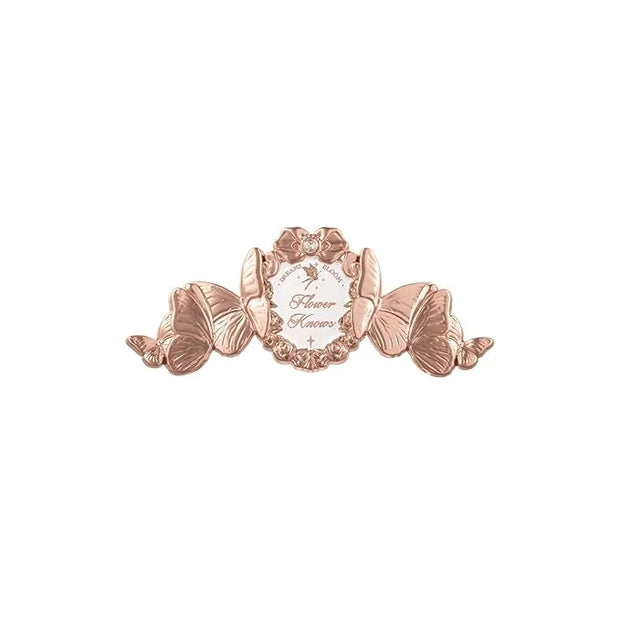 Flower Knows Violet Strawberry Rococo Glitter Lip Gloss G02 Rasberry Booze + Midsummer Fairytales Decorate Hair Clip Golde...